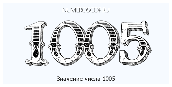 Расшифровка значения числа 1005 по цифрам в нумерологии