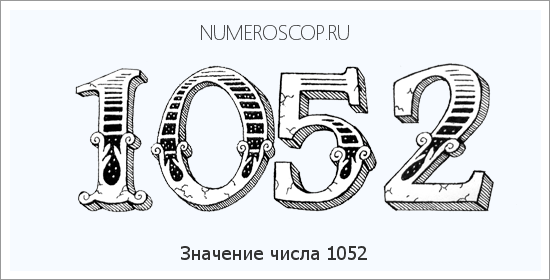 Расшифровка значения числа 1052 по цифрам в нумерологии
