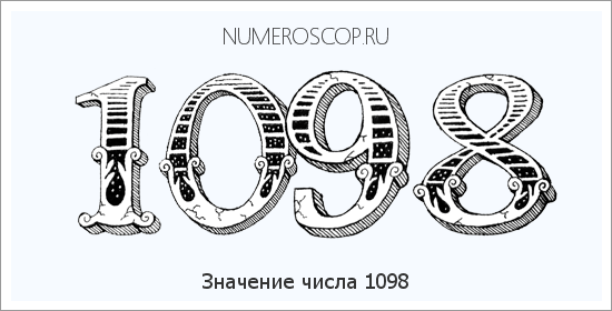 Расшифровка значения числа 1098 по цифрам в нумерологии