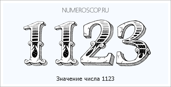 Расшифровка значения числа 1123 по цифрам в нумерологии