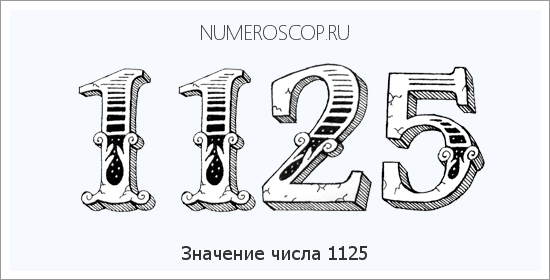 Расшифровка значения числа 1125 по цифрам в нумерологии