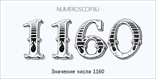 Расшифровка значения числа 1160 по цифрам в нумерологии