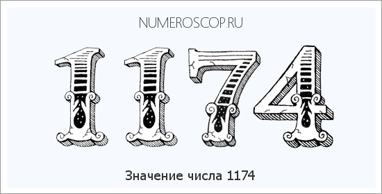 Расшифровка значения числа 1174 по цифрам в нумерологии