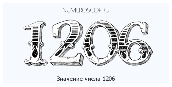 Расшифровка значения числа 1206 по цифрам в нумерологии