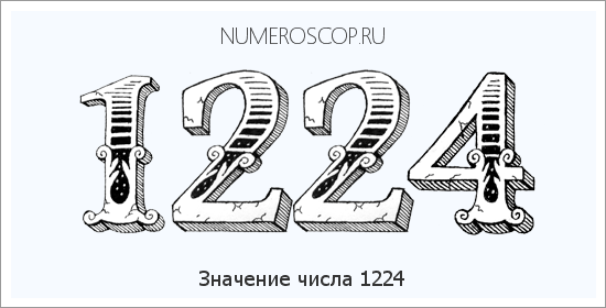 Расшифровка значения числа 1224 по цифрам в нумерологии