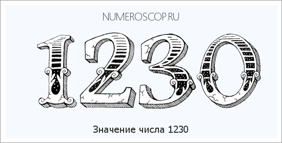 Расшифровка значения числа 1230 по цифрам в нумерологии