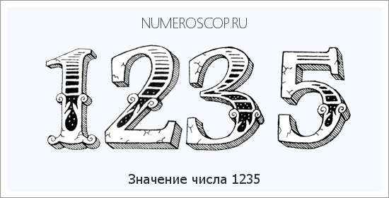 Расшифровка значения числа 1235 по цифрам в нумерологии
