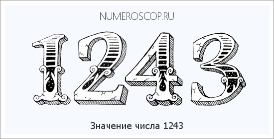 Расшифровка значения числа 1243 по цифрам в нумерологии
