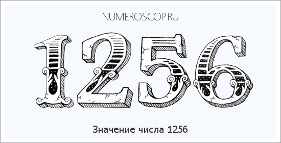 Расшифровка значения числа 1256 по цифрам в нумерологии