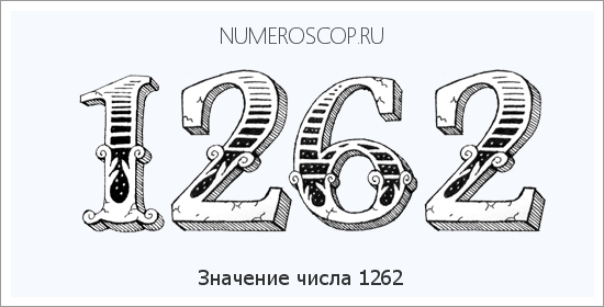 Расшифровка значения числа 1262 по цифрам в нумерологии