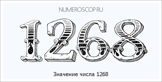 Расшифровка значения числа 1268 по цифрам в нумерологии
