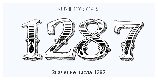 Расшифровка значения числа 1287 по цифрам в нумерологии