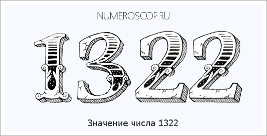 Расшифровка значения числа 1322 по цифрам в нумерологии