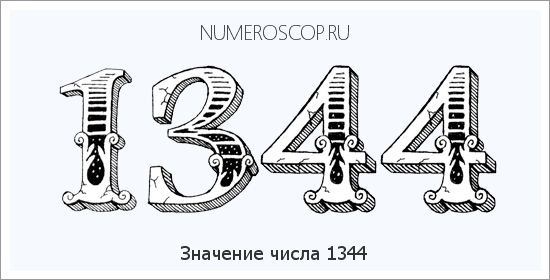 Расшифровка значения числа 1344 по цифрам в нумерологии