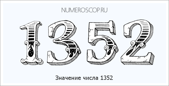 Расшифровка значения числа 1352 по цифрам в нумерологии