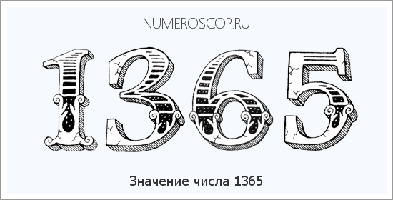 Расшифровка значения числа 1365 по цифрам в нумерологии