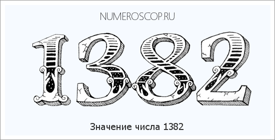 Расшифровка значения числа 1382 по цифрам в нумерологии