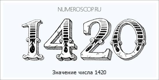 Расшифровка значения числа 1420 по цифрам в нумерологии
