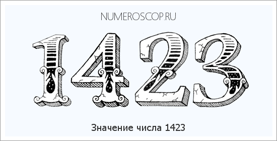 Расшифровка значения числа 1423 по цифрам в нумерологии