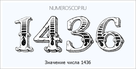 Расшифровка значения числа 1436 по цифрам в нумерологии