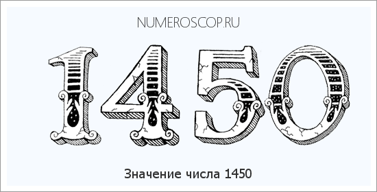 Расшифровка значения числа 1450 по цифрам в нумерологии