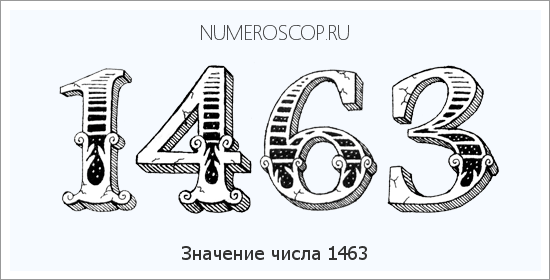Расшифровка значения числа 1463 по цифрам в нумерологии