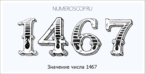 Расшифровка значения числа 1467 по цифрам в нумерологии