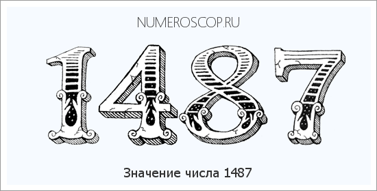 Расшифровка значения числа 1487 по цифрам в нумерологии