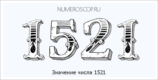 Расшифровка значения числа 1521 по цифрам в нумерологии