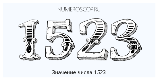 Расшифровка значения числа 1523 по цифрам в нумерологии