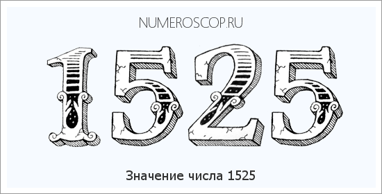 Расшифровка значения числа 1525 по цифрам в нумерологии