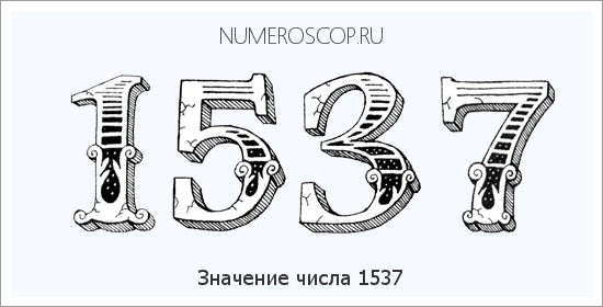 Расшифровка значения числа 1537 по цифрам в нумерологии