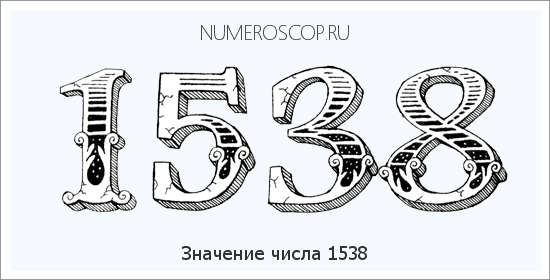 Расшифровка значения числа 1538 по цифрам в нумерологии