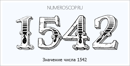 Расшифровка значения числа 1542 по цифрам в нумерологии