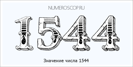 Расшифровка значения числа 1544 по цифрам в нумерологии
