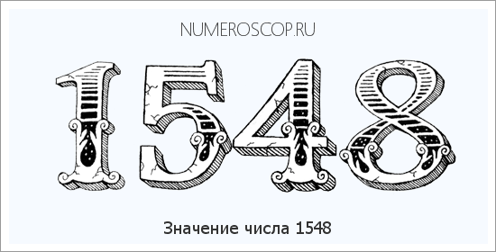 Расшифровка значения числа 1548 по цифрам в нумерологии