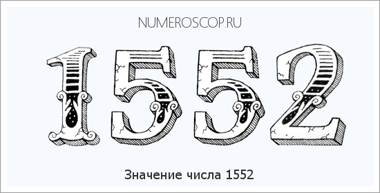 Расшифровка значения числа 1552 по цифрам в нумерологии