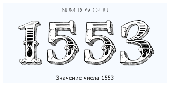 Расшифровка значения числа 1553 по цифрам в нумерологии