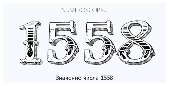 Расшифровка значения числа 1558 по цифрам в нумерологии