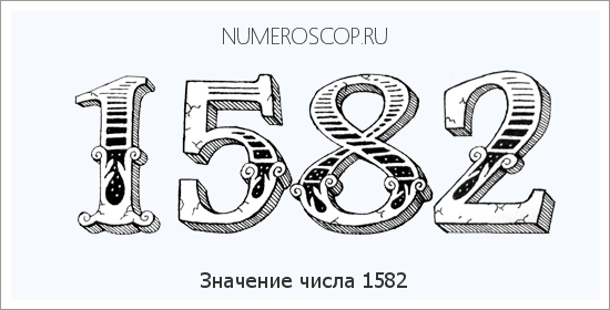 Расшифровка значения числа 1582 по цифрам в нумерологии