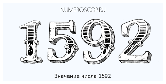 Расшифровка значения числа 1592 по цифрам в нумерологии