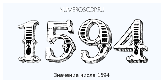 Расшифровка значения числа 1594 по цифрам в нумерологии