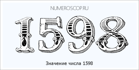 Расшифровка значения числа 1598 по цифрам в нумерологии