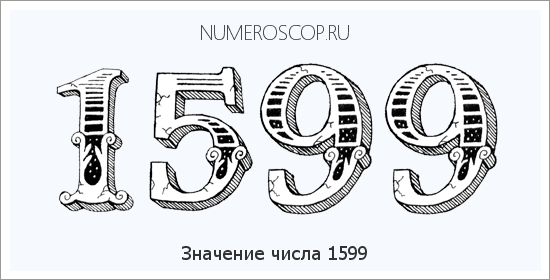 Расшифровка значения числа 1599 по цифрам в нумерологии