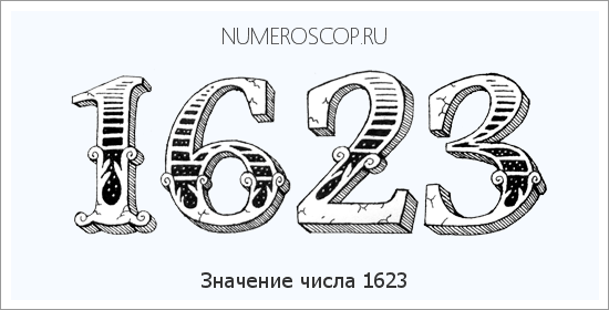 Расшифровка значения числа 1623 по цифрам в нумерологии