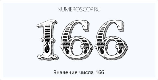 Расшифровка значения числа 166 по цифрам в нумерологии