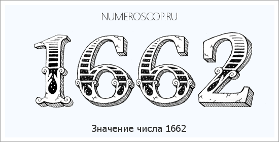 Расшифровка значения числа 1662 по цифрам в нумерологии