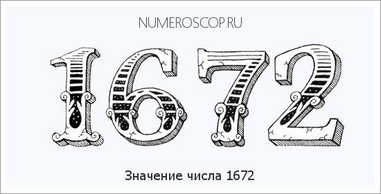 Расшифровка значения числа 1672 по цифрам в нумерологии