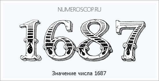 Расшифровка значения числа 1687 по цифрам в нумерологии