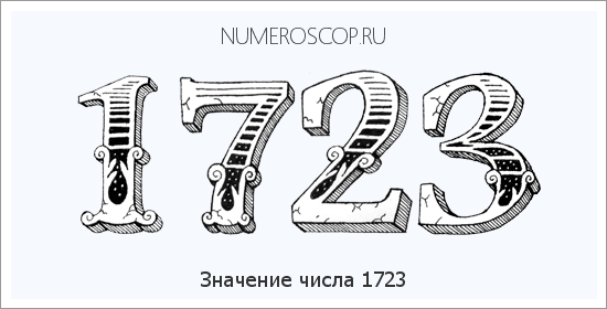 Расшифровка значения числа 1723 по цифрам в нумерологии